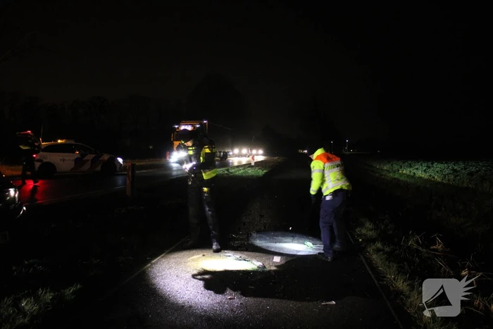 Bestuurder gevlucht na eenzijdig ongeval