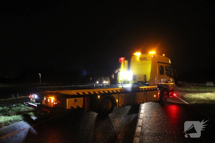 Bestuurder gevlucht na eenzijdig ongeval
