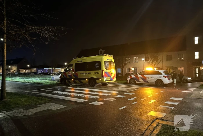 Bezorger en fietser in botsing op fietspad