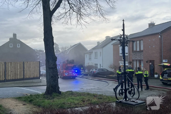 Flinke rookontwikkeling door kelderbrand, twee honden gered