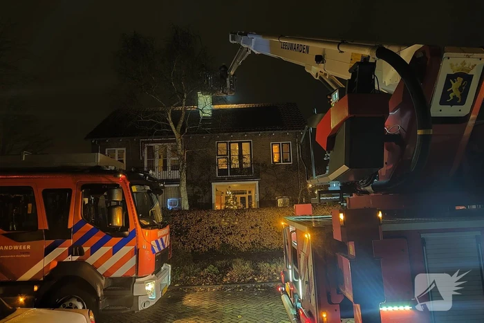 Brandweer ingezet voor schoorsteenbrand