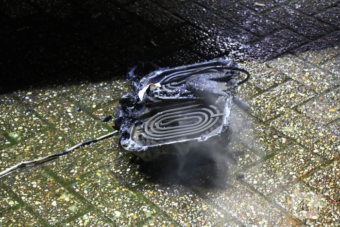 Gewonde nadat airfryer vlam vat