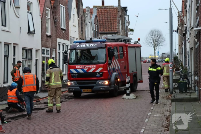 Gaslekkage door aanleg van glasvezel