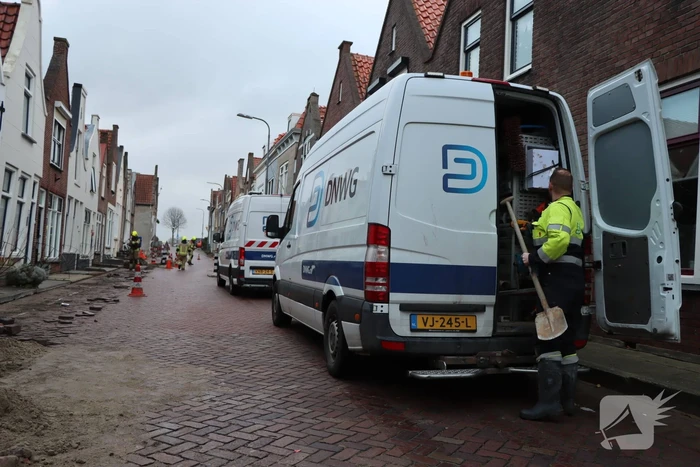 Gaslekkage door aanleg van glasvezel