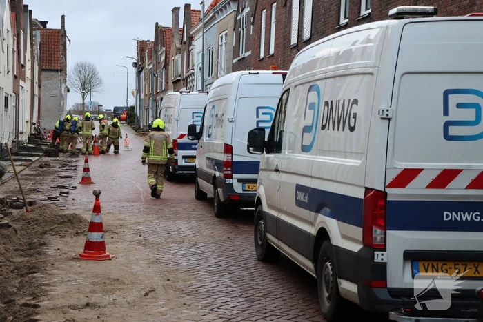 Gaslekkage door aanleg van glasvezel