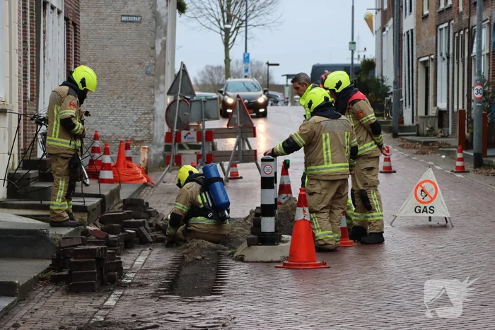 Gaslekkage door aanleg van glasvezel