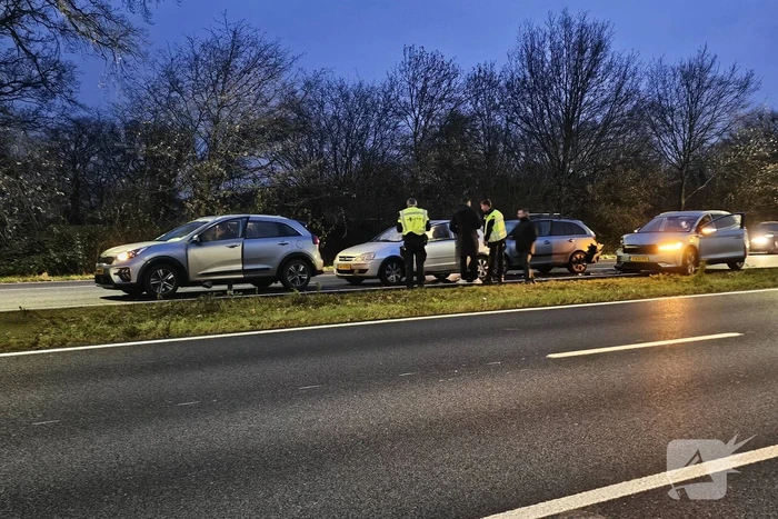 Vier voertuigen betrokken bij ongeval