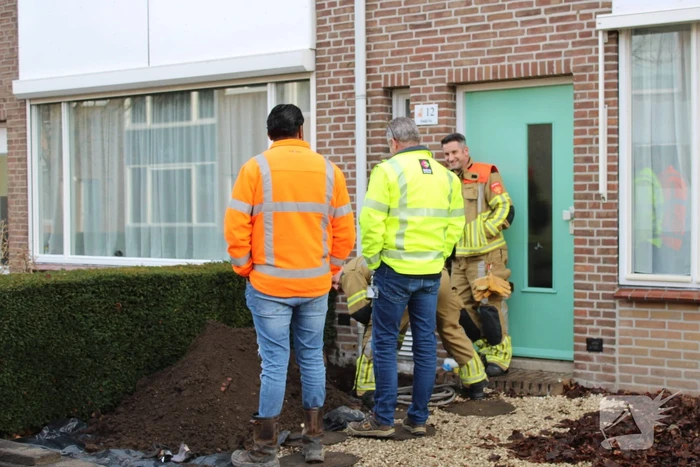 Gaslekkage door werkzaamheden