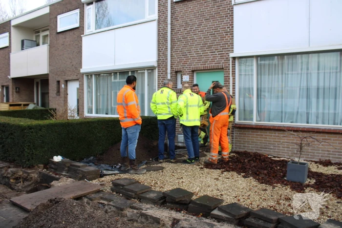 Gaslekkage door werkzaamheden