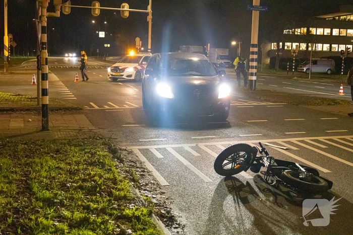 Fatbiker aangereden door automobilist