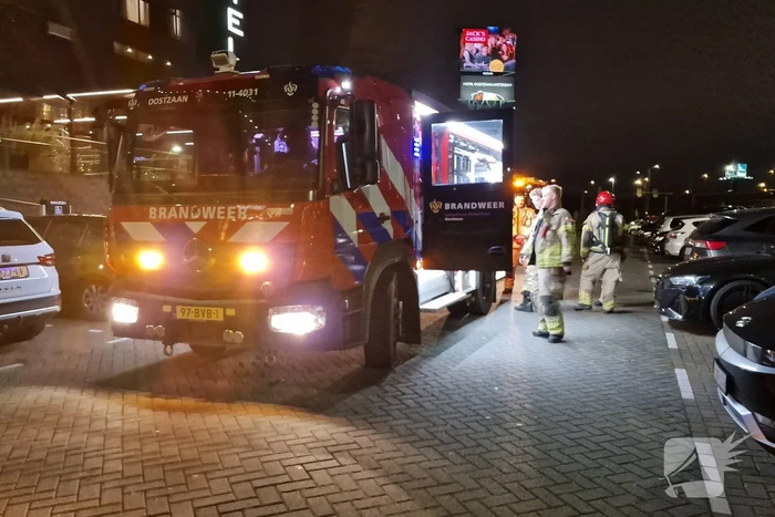 Brandweer controleert sauna van hotel op brand