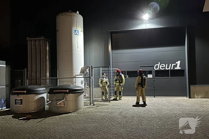 Stikstoftank verliest vloeistof door lekkage