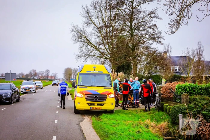 Wielrenner gewond na val