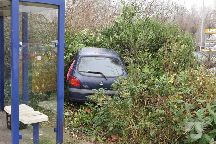 Auto raakt van weg en belandt in bosjes