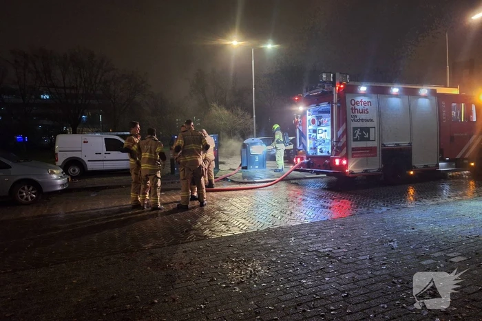 Brand in ondergrondse container