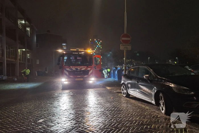 Brand in ondergrondse container