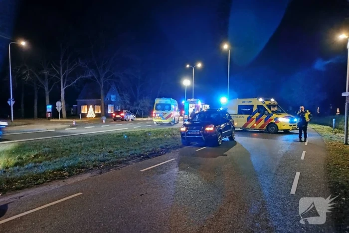 Ernstig ongeval tussen automobilist en scooterrijder