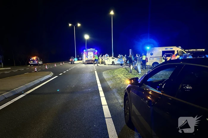 Ernstig ongeval tussen automobilist en scooterrijder