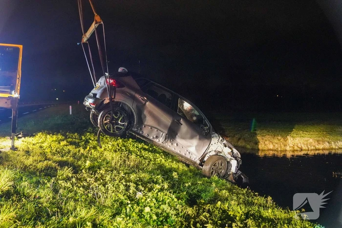 Bestuurder aangehouden na eenzijdig ongeval