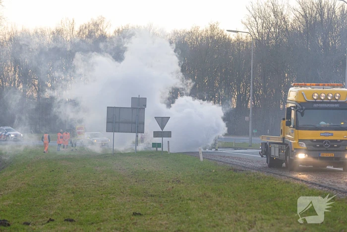 brand rijksweg a27 l 103,4 c - huizen 35 eemnes