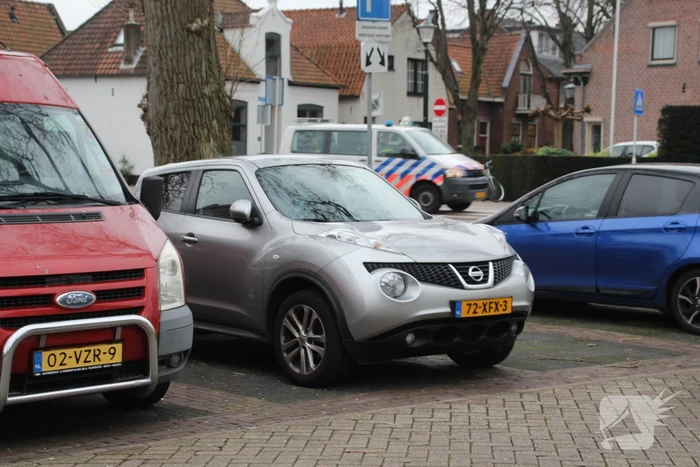 Automobilist en fietser in botsing