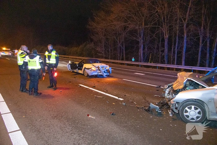 Twee gewonden bij ongeval op snelweg