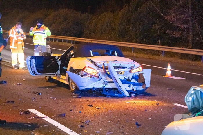 Twee gewonden bij ongeval op snelweg