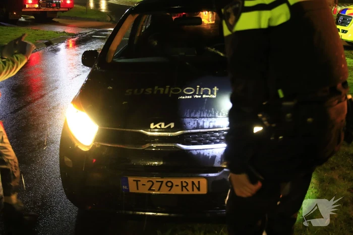 Fietser gewond bij aanrijding met bezorger