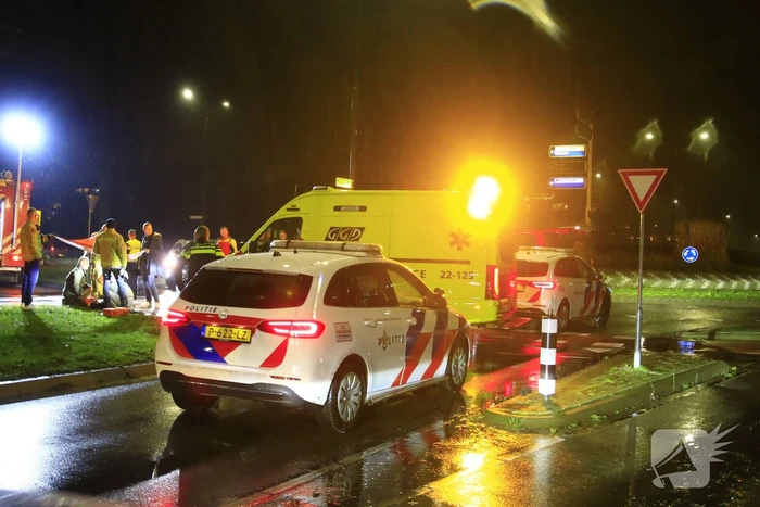 Fietser gewond bij aanrijding met bezorger