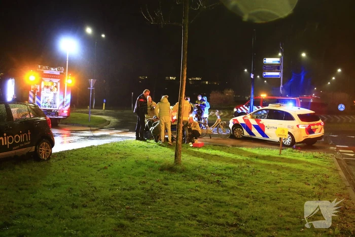 Fietser gewond bij aanrijding met bezorger