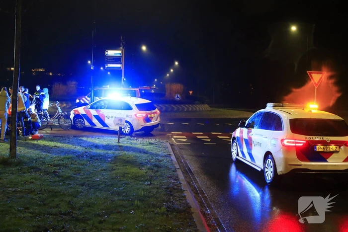 Fietser gewond bij aanrijding met bezorger