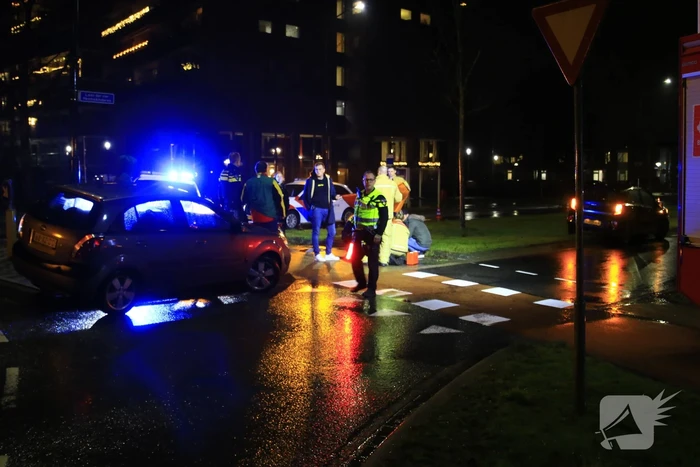 Fietser gewond bij aanrijding met bezorger