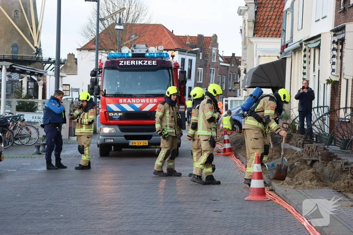 Gasleiding geraakt tijdens aanleg glasvezelkabels