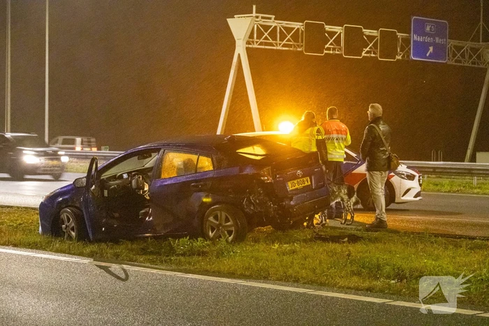 Flinke schade bij botsing op snelweg