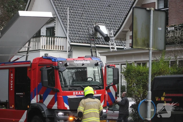 Verwarringspijp afgebroken door storm