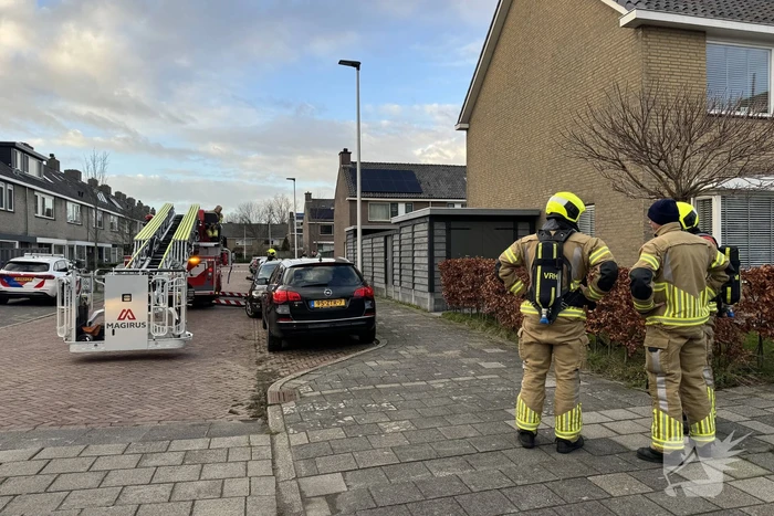 Schoorsteenbrand trekt veel bekijks