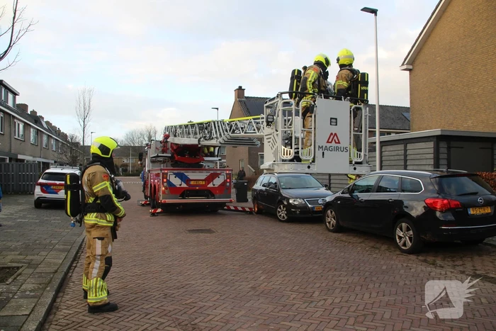Schoorsteenbrand trekt veel bekijks