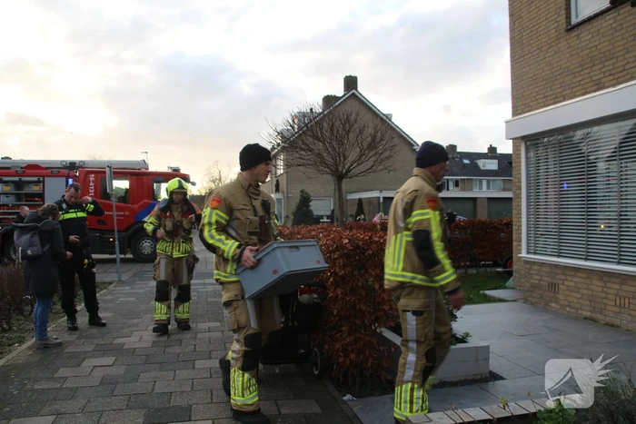 Schoorsteenbrand trekt veel bekijks