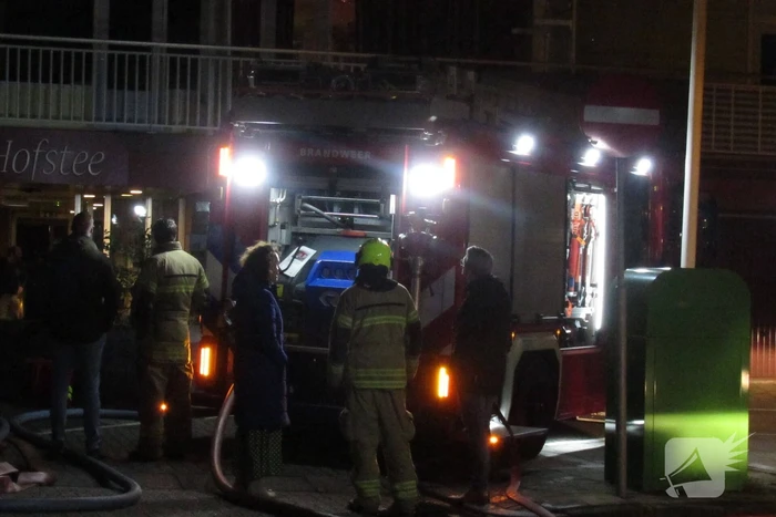 Flatbrand snel onder controle