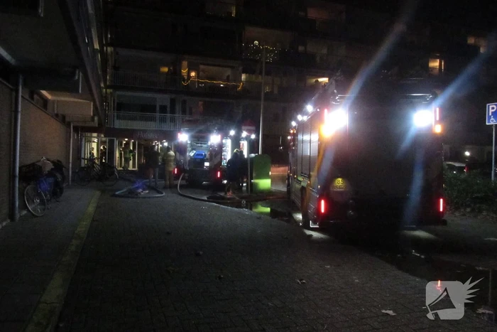 Flatbrand snel onder controle