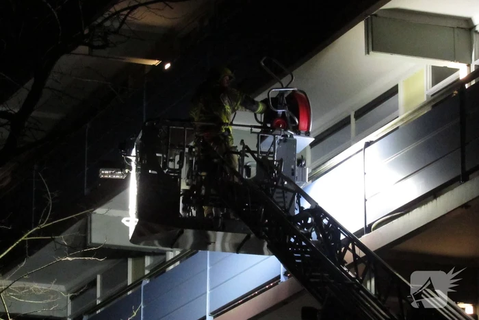 Flatbrand snel onder controle