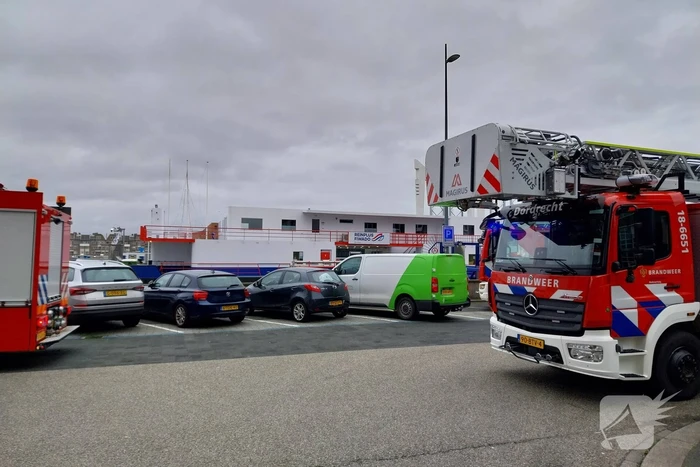 Brand aan boord van bunkerschip