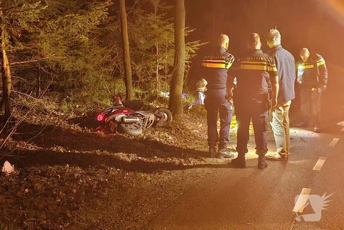 Ernstig eenzijdig ongeval met scooter