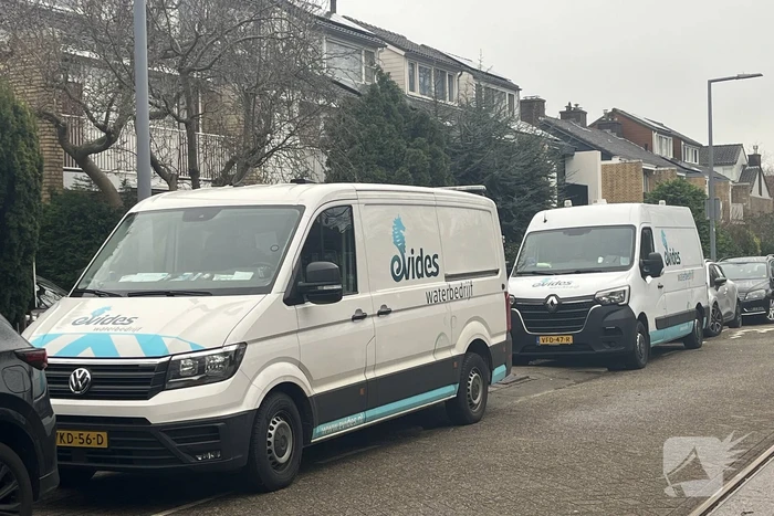 Waterlekkage door gesprongen leiding