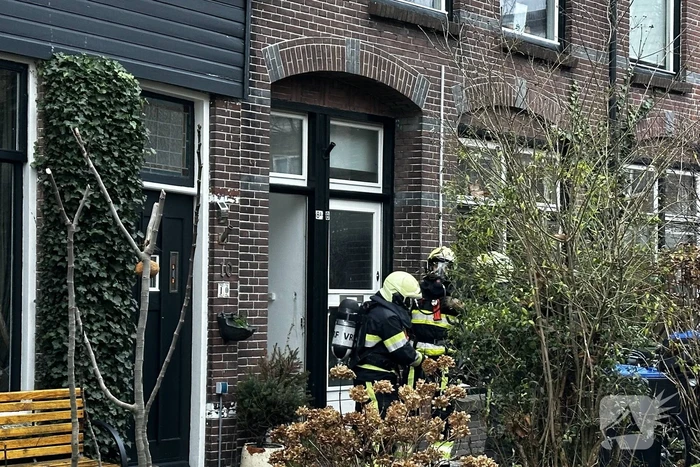 Magnetron vat vlam in woning