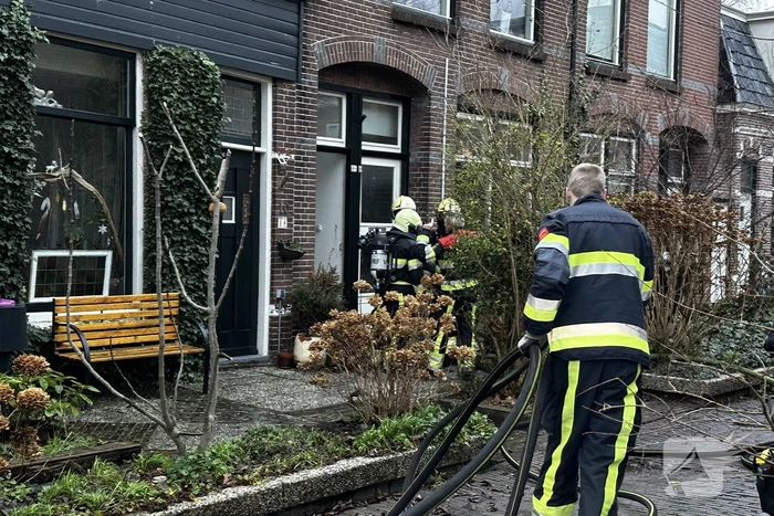 Magnetron vat vlam in woning