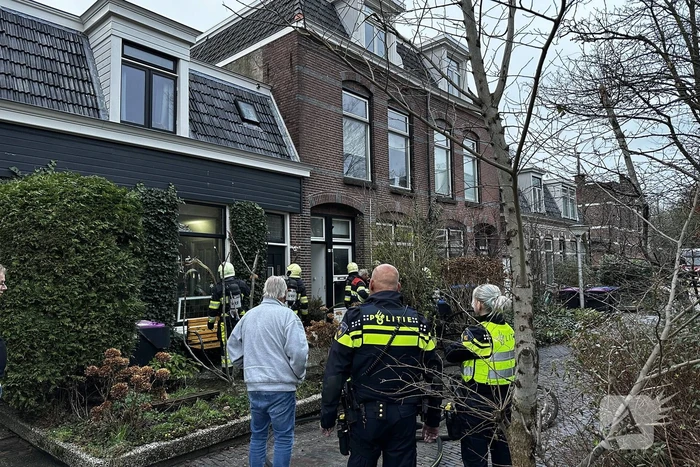 Magnetron vat vlam in woning