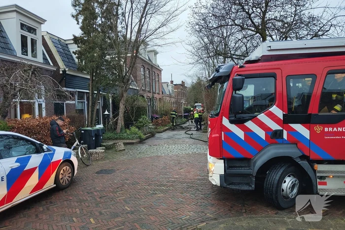 Magnetron vat vlam in woning