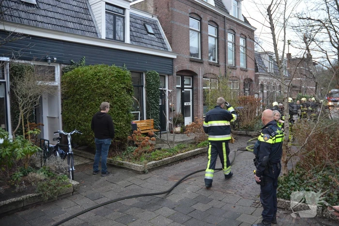 Magnetron vat vlam in woning