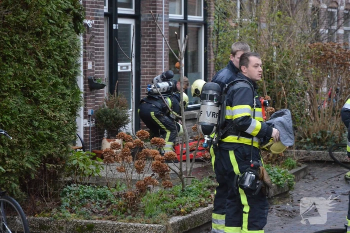 Magnetron vat vlam in woning